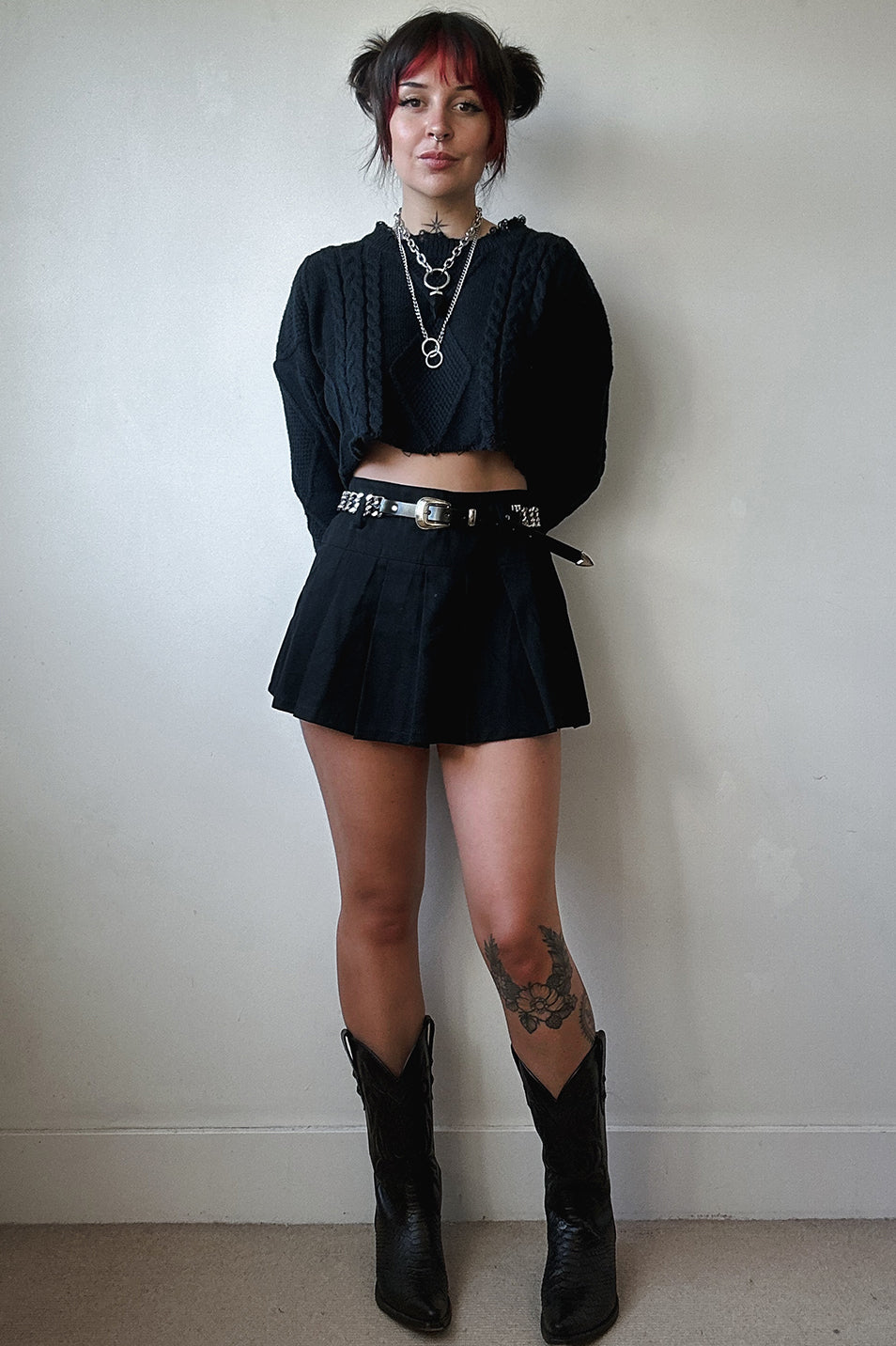 Black Micro Mini Skirt