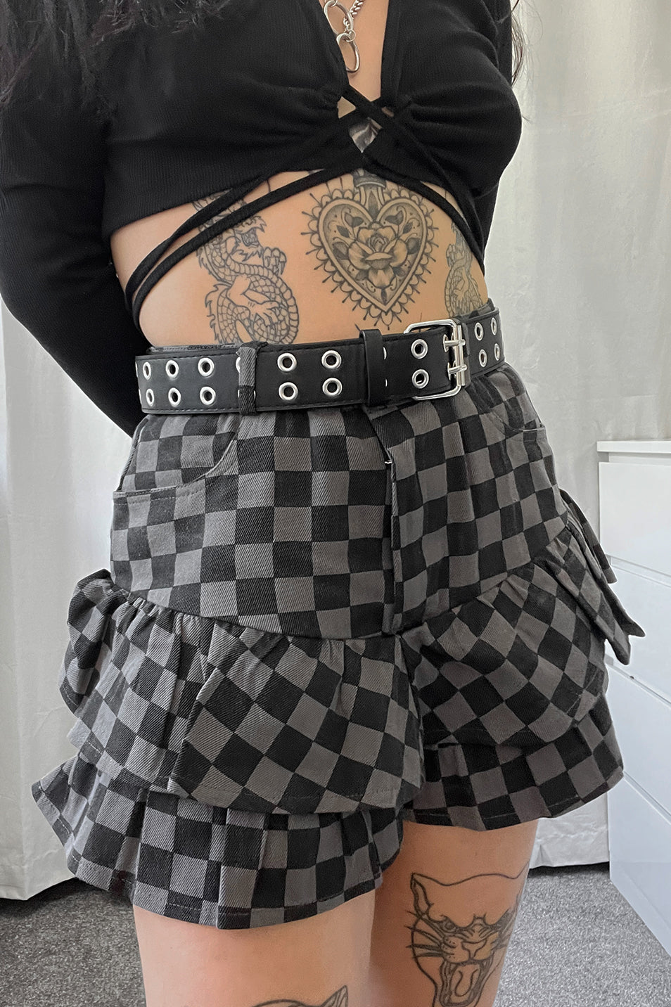 Checkerboard Skort size uk 8