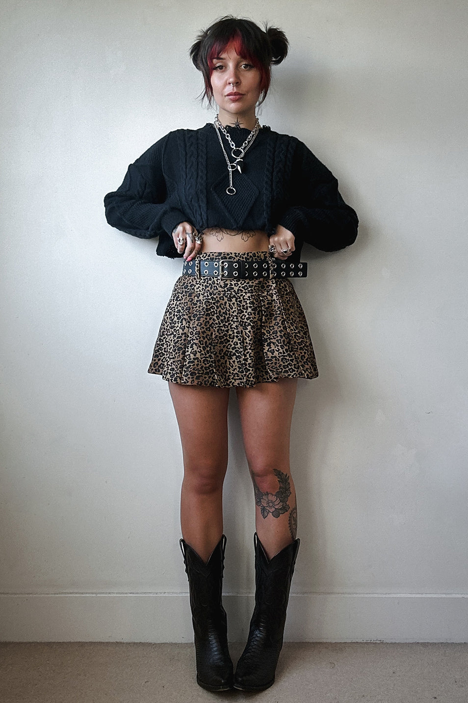 Leopard Micro Mini Skirt