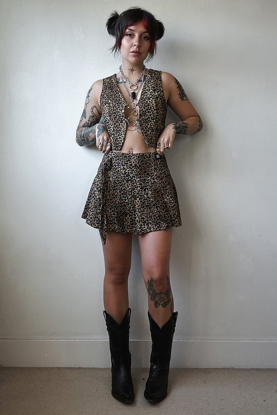 Leopard Micro Mini Skirt