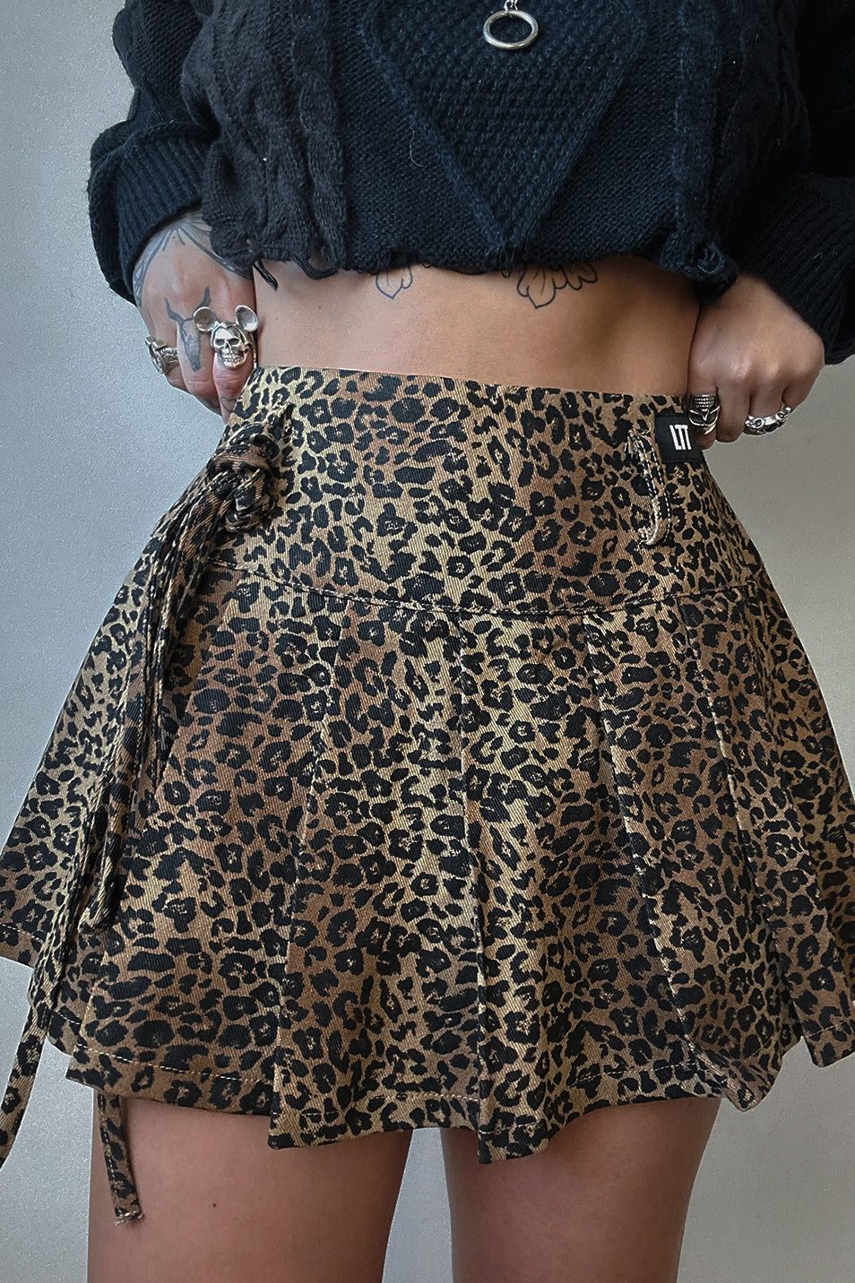 Leopard Micro Mini Skirt