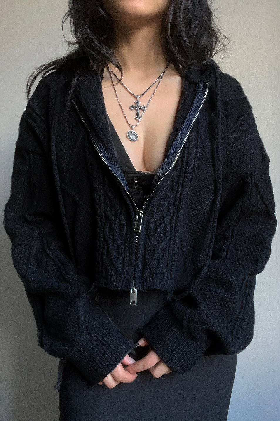 Cady Cable Knit Hoodie