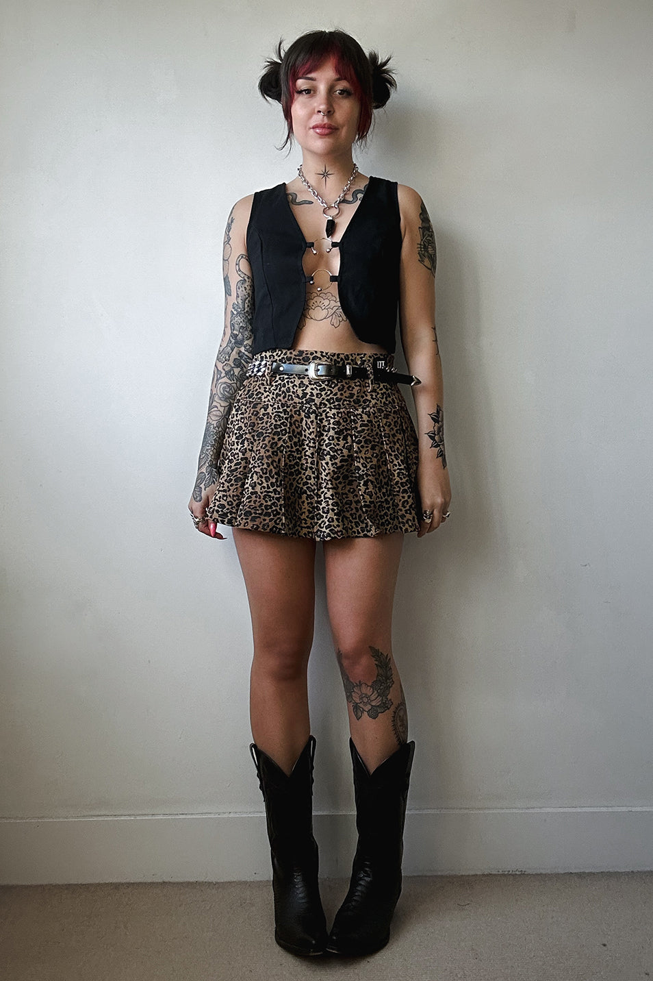 Leopard Micro Mini Skirt