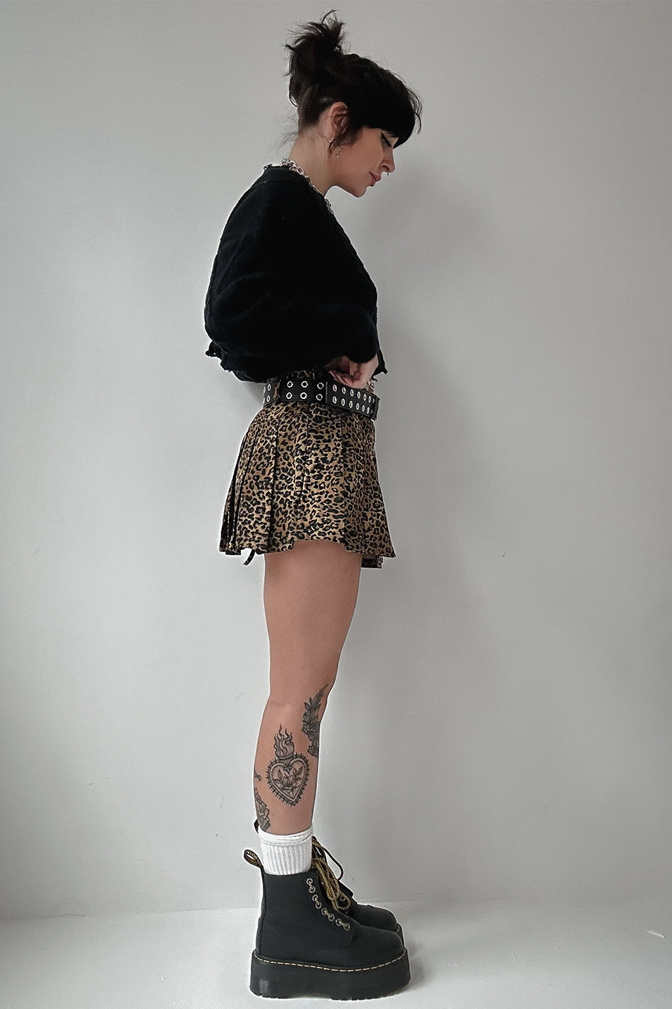 Leopard Pleated Skort
