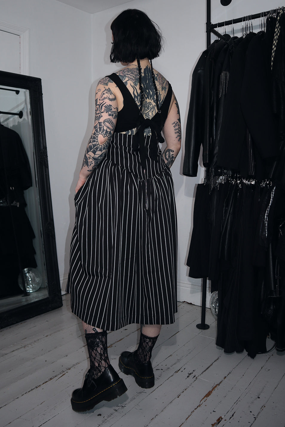 Pinstripe Bury Me Dress