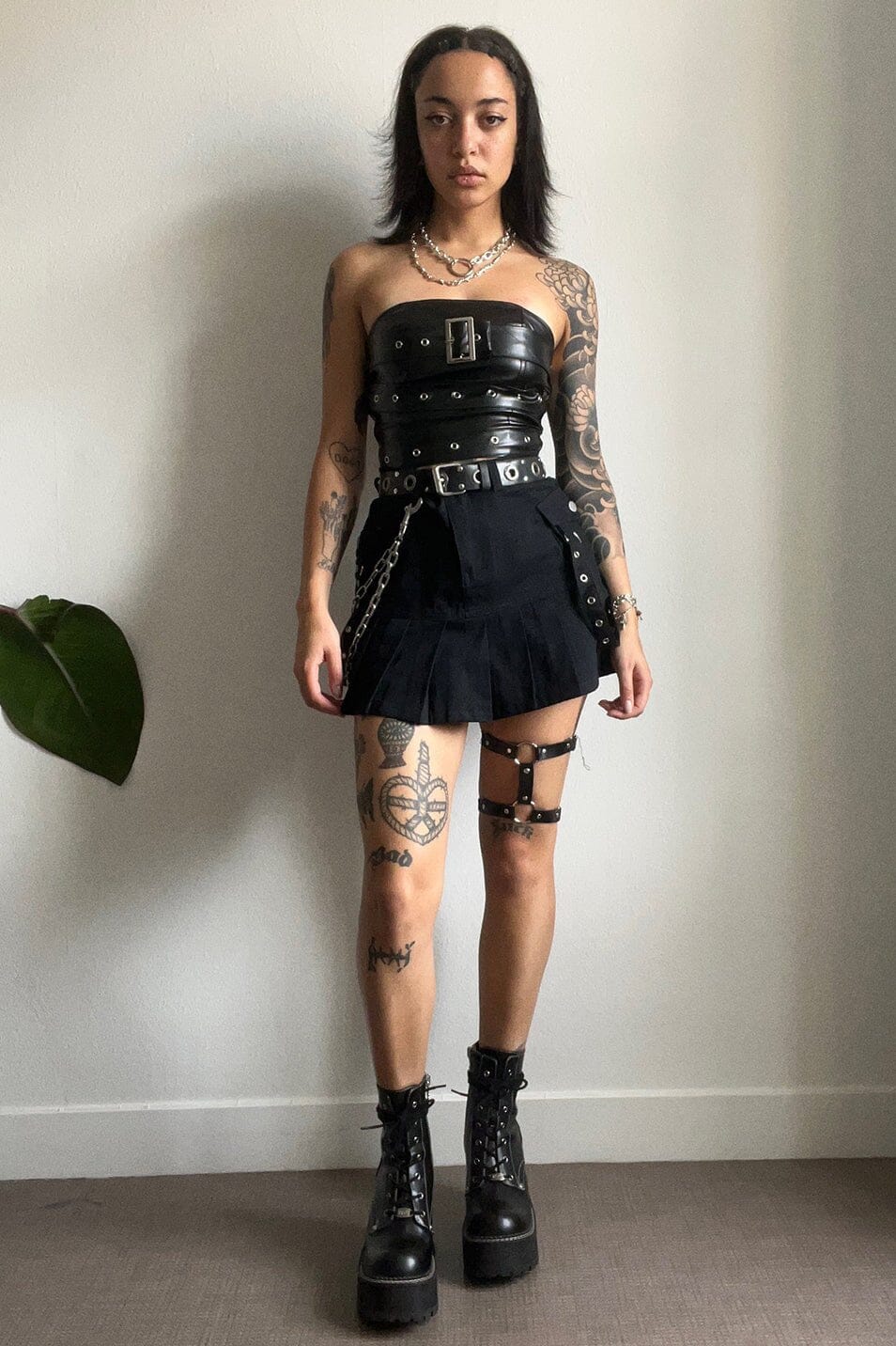 Black Cargo Skirt - Love Too True