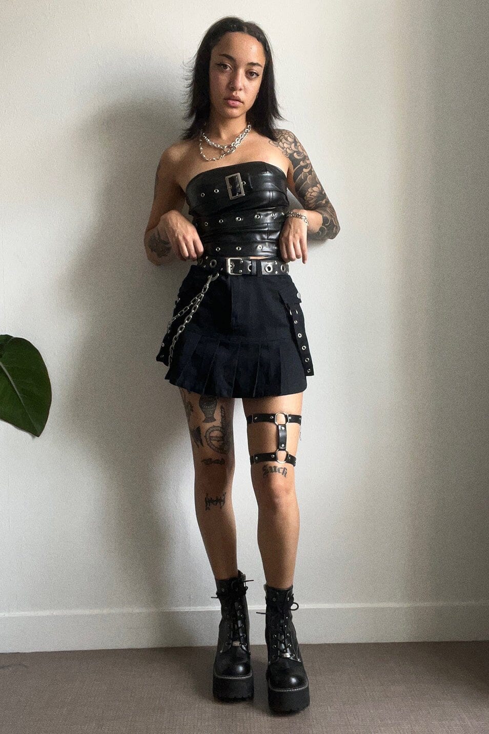 Black Cargo Skirt - Love Too True