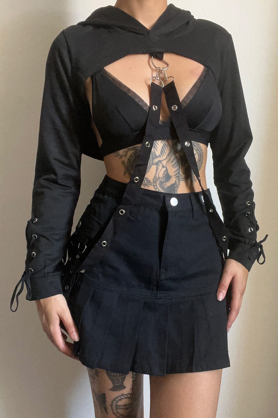 Black Cargo Skirt - Love Too True