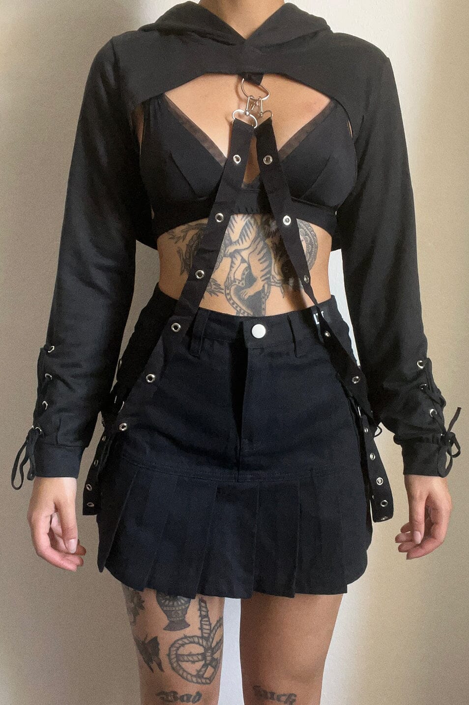 Black Cargo Skirt - Love Too True