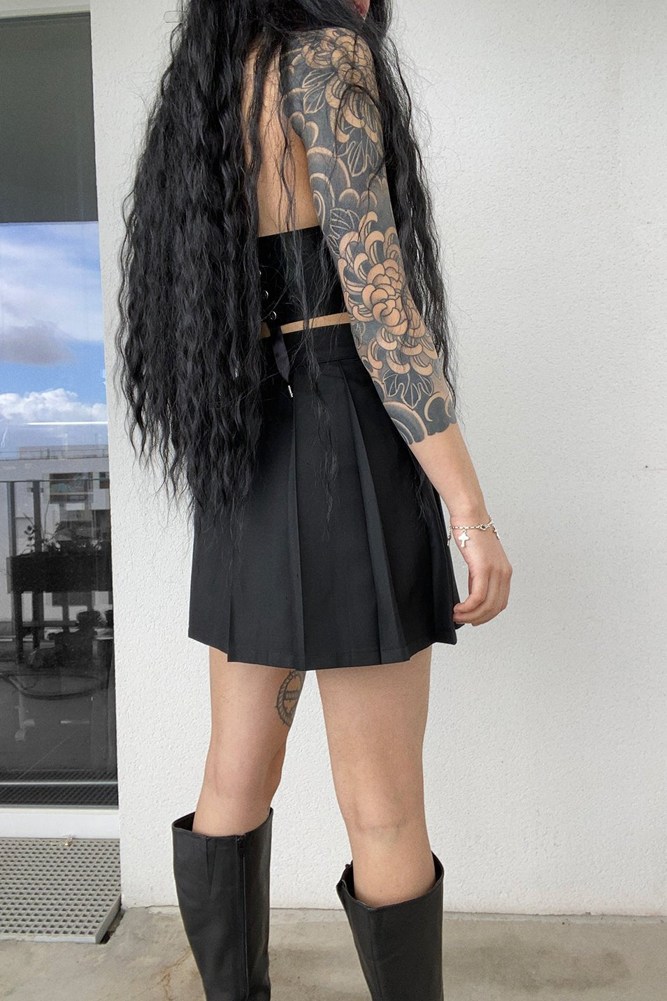 Black Pleated Skirt - Love Too True