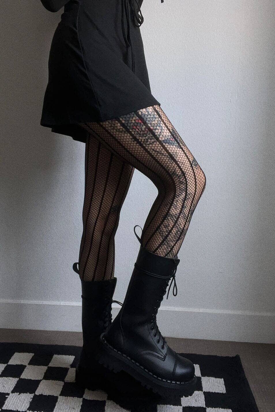 Pinstripe Tights - Love Too True