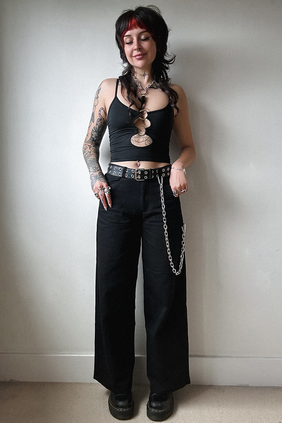 Black Wide Leg Trouser