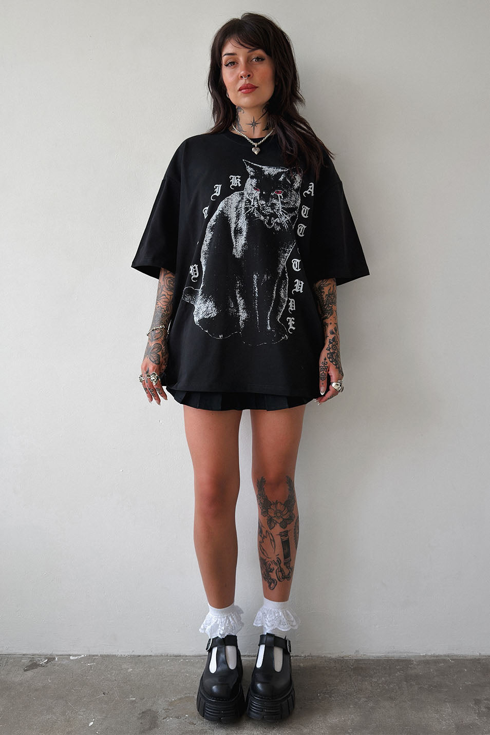 Black Pleated Skort