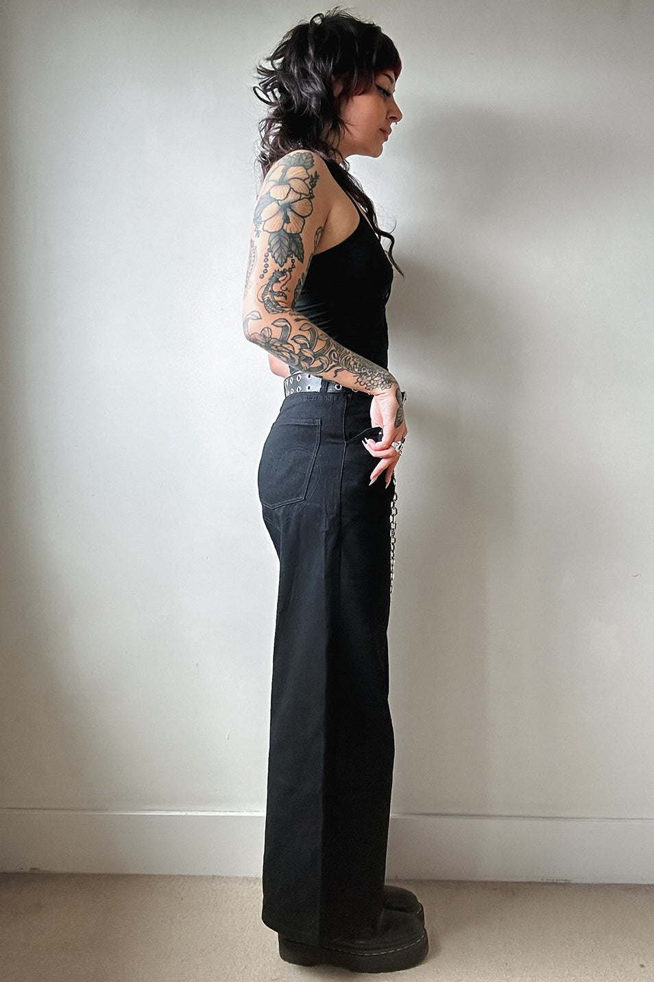 Black Wide Leg Trouser