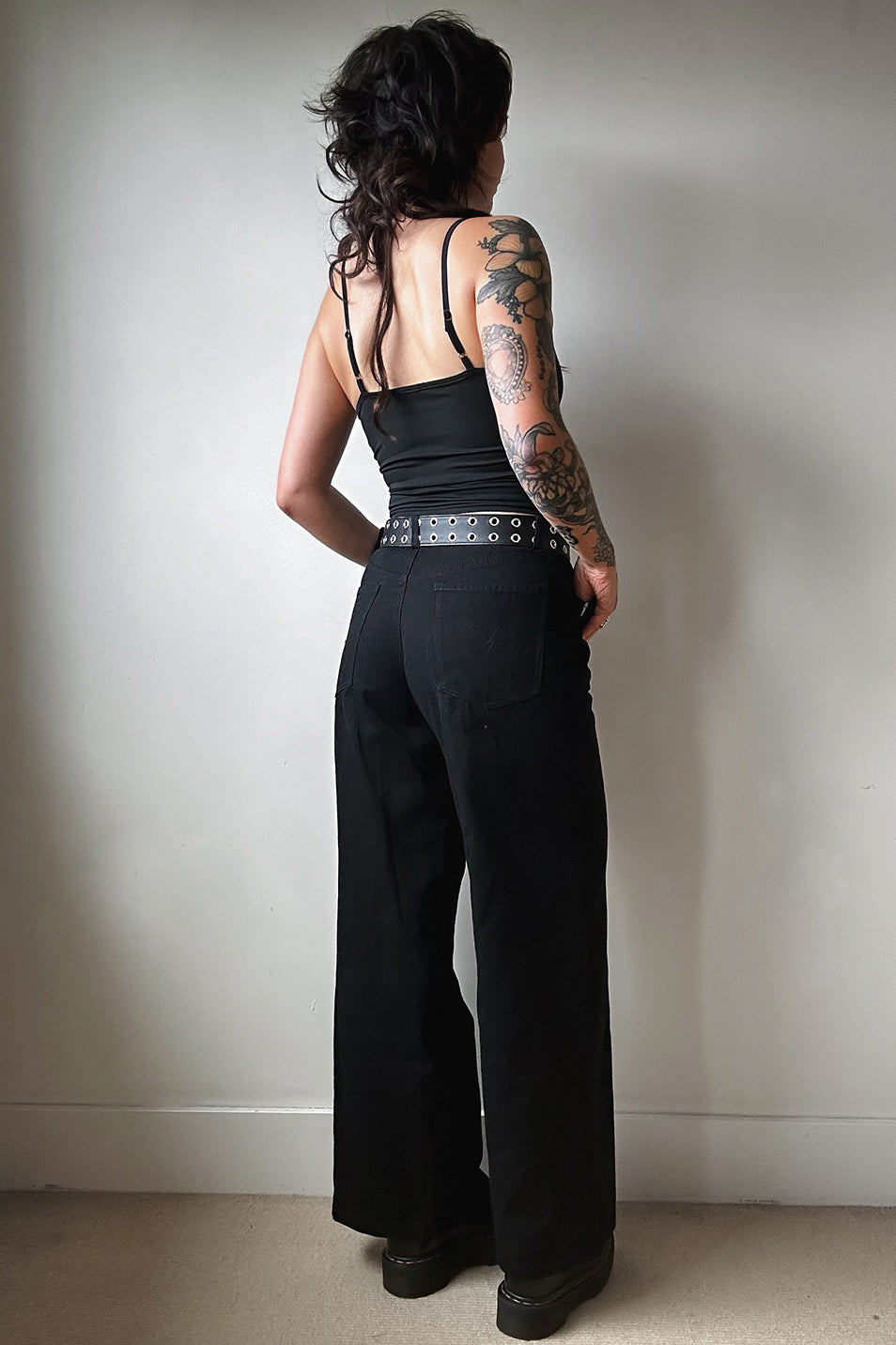 Black Wide Leg Trouser