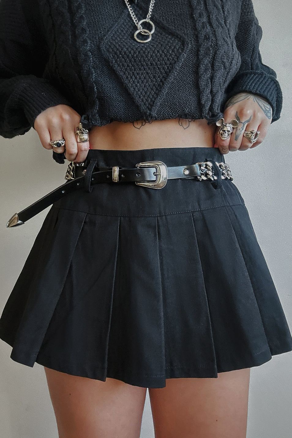 Black Micro Mini Skirt