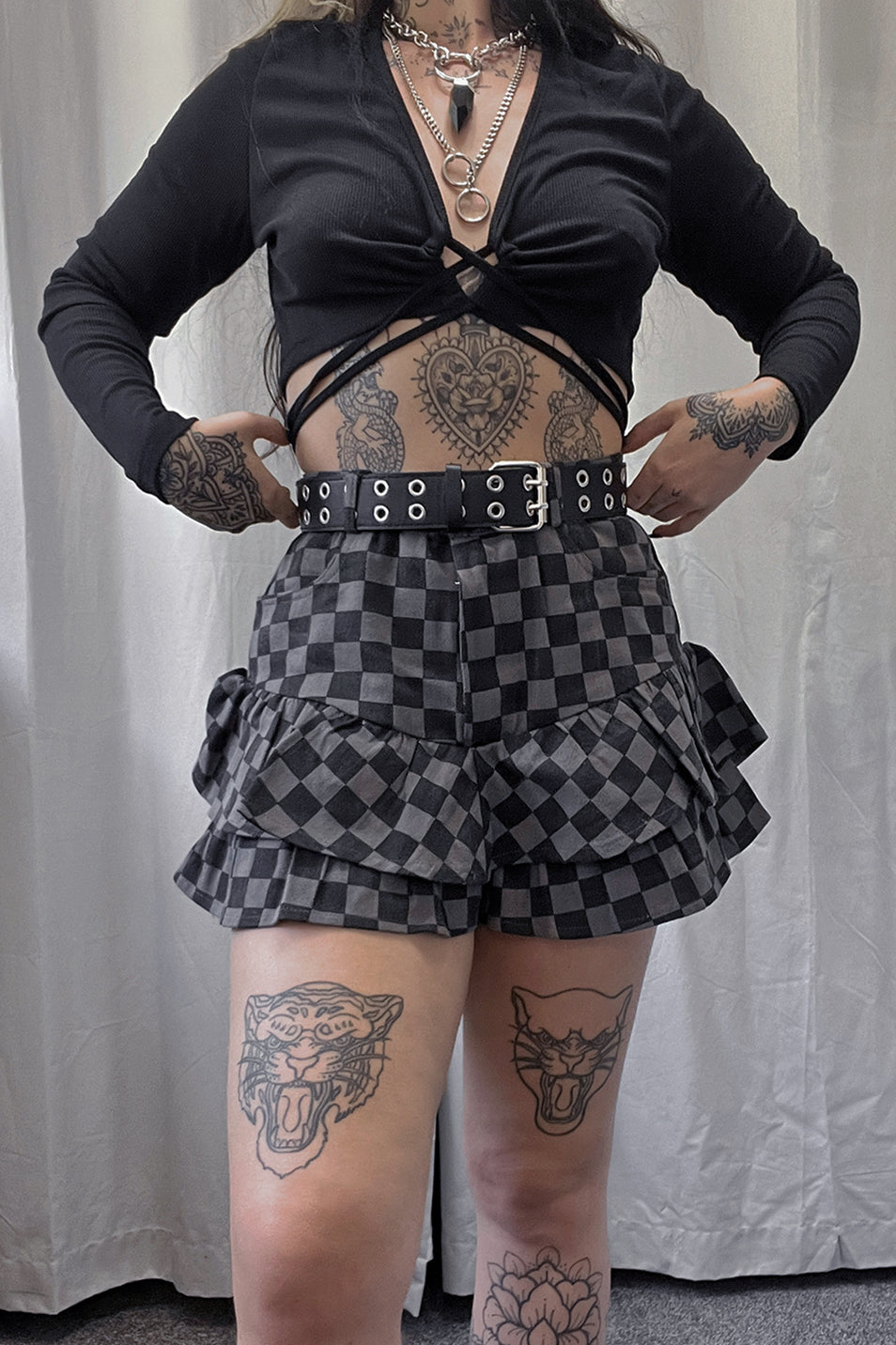 Checkerboard Skort