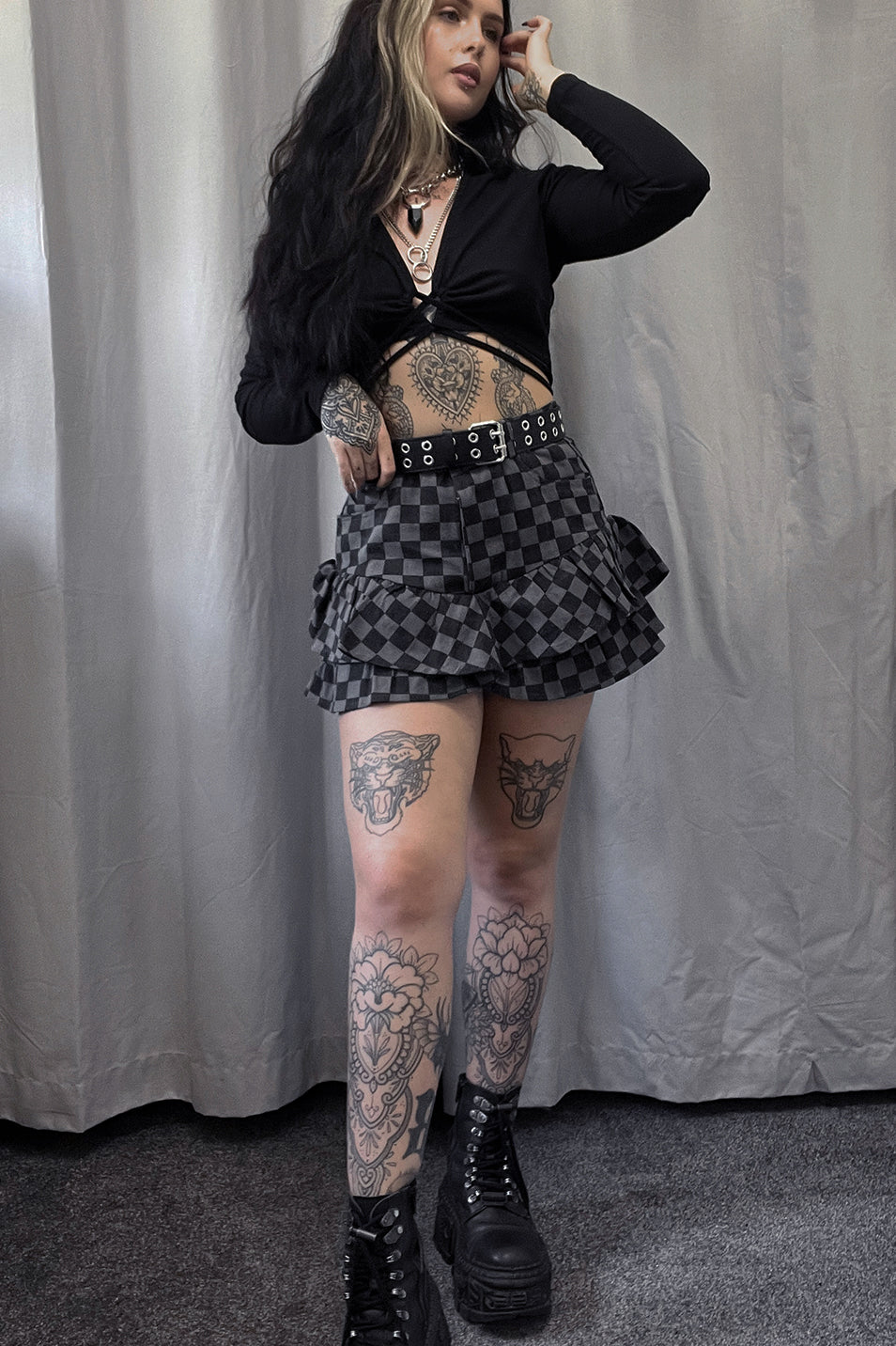 Checkerboard Skort