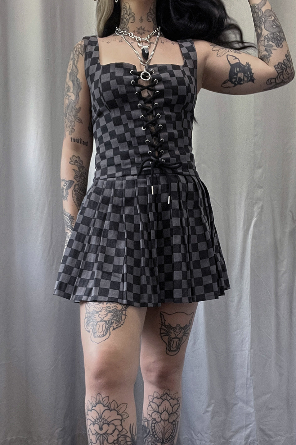 Checkerboard Tennis Dress