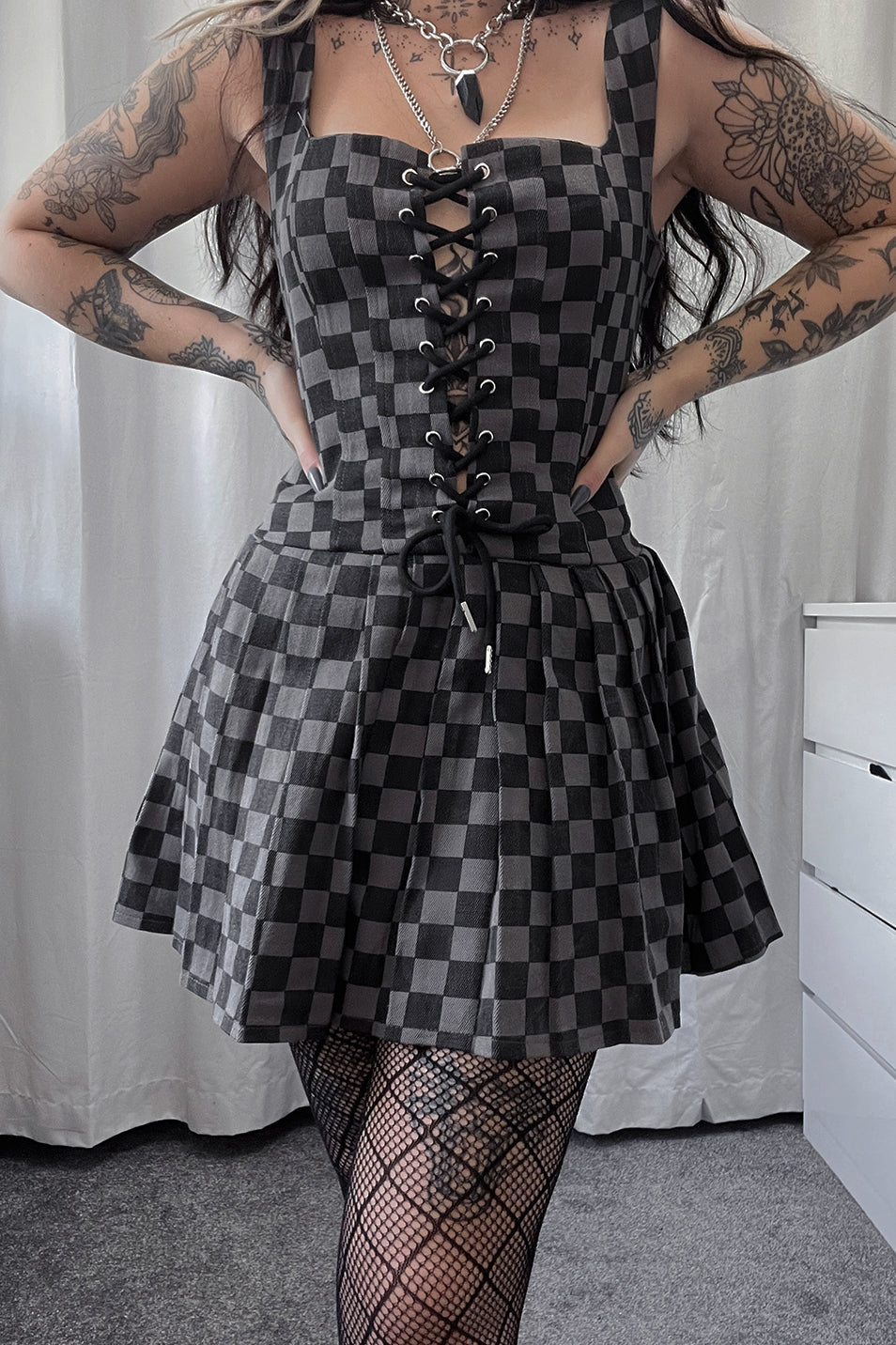 Checkerboard Tennis Dress