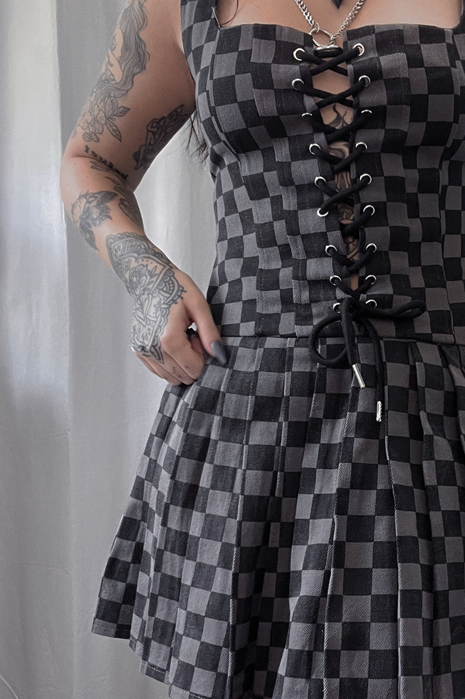 Checkerboard Tennis Dress