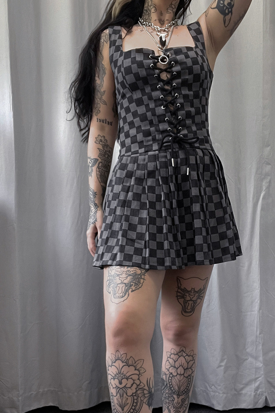 Checkerboard Tennis Dress