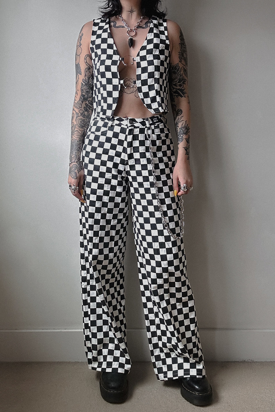 Classic Checkerboard Rebel Waistcoat