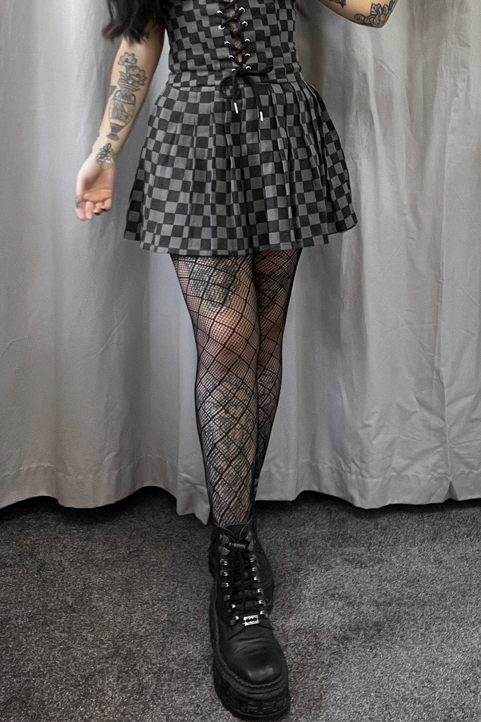 Double Fishnet Tights