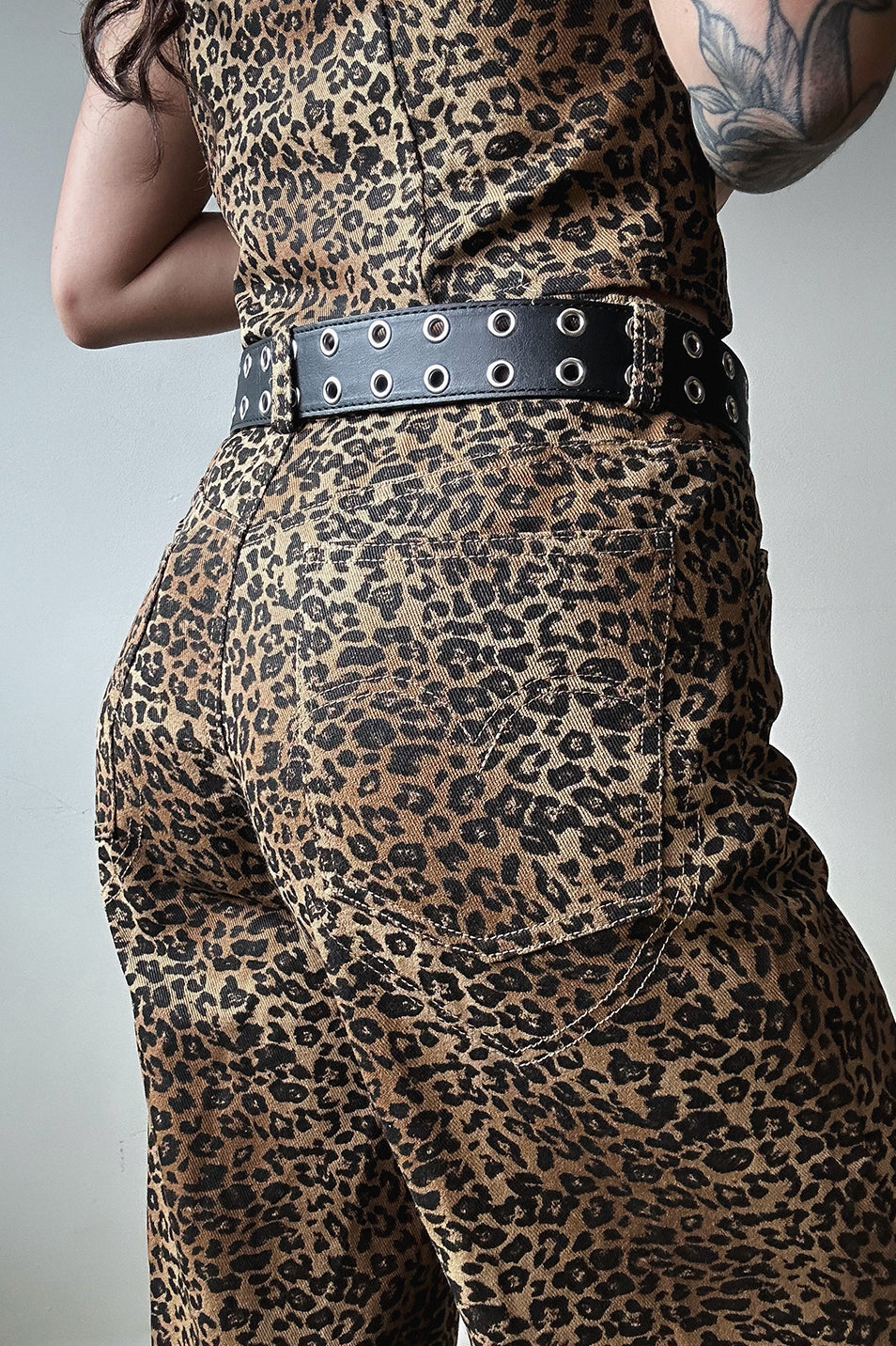 Leopard Wide Leg Trouser