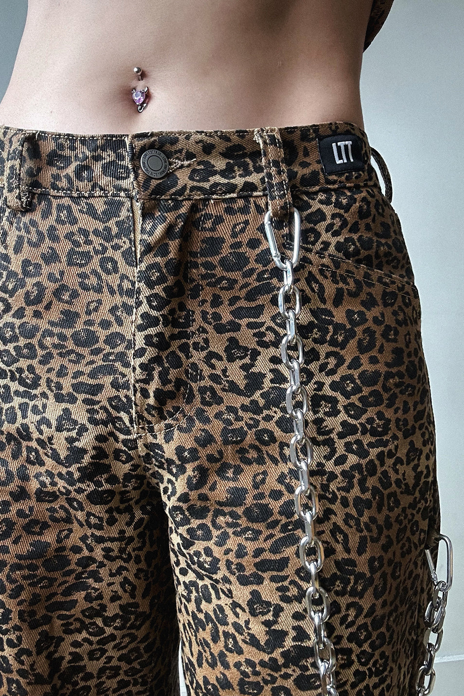 Leopard Wide Leg Trouser