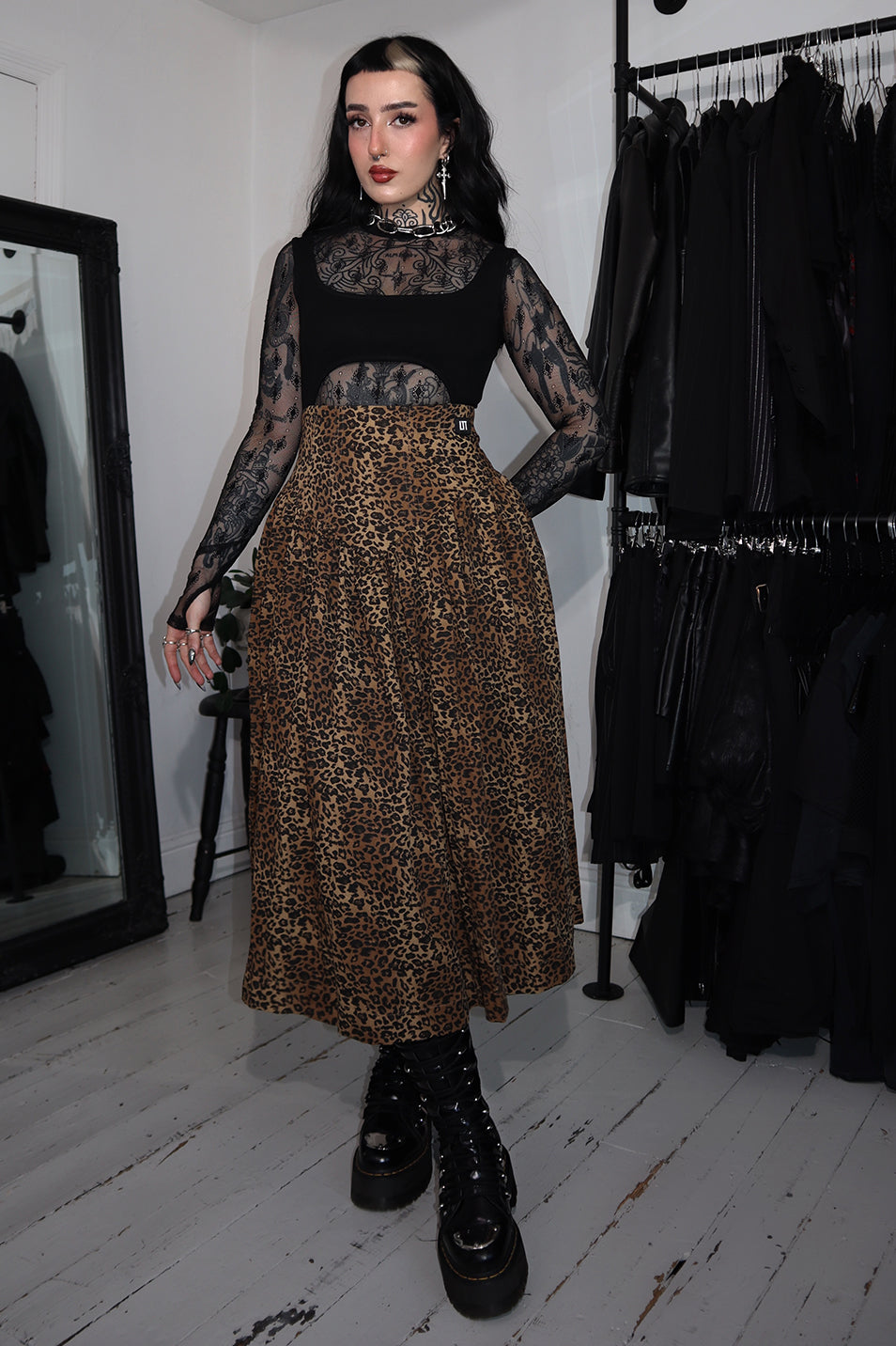 black leopard print dress Leopard Bury Me Dress – Love Too True