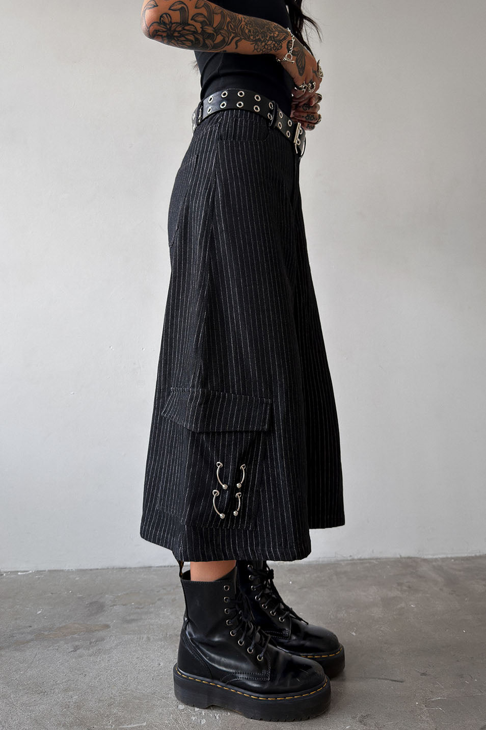 Pinstripe Pierce Me Trouser