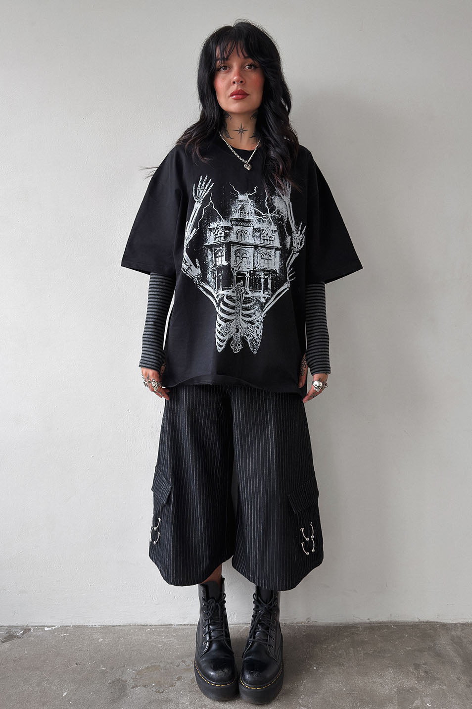 Pinstripe Pierce Me Trouser