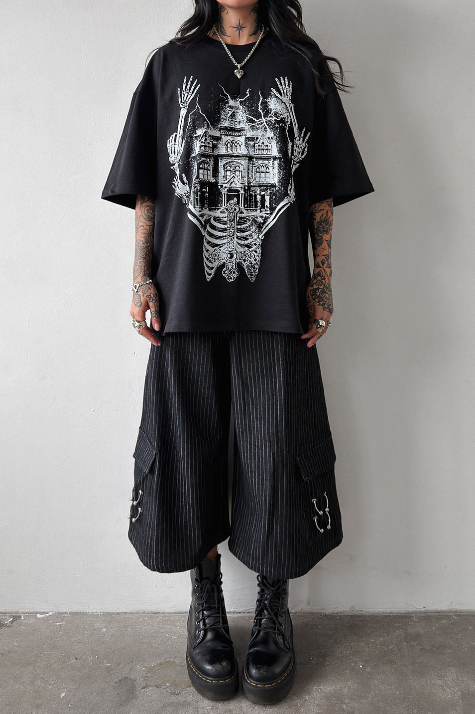 Pinstripe Pierce Me Trouser