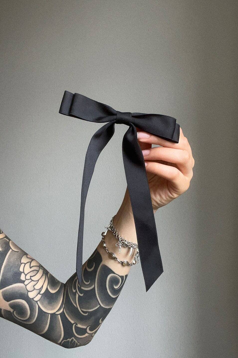 Black Bow Hair Clip - Love Too True