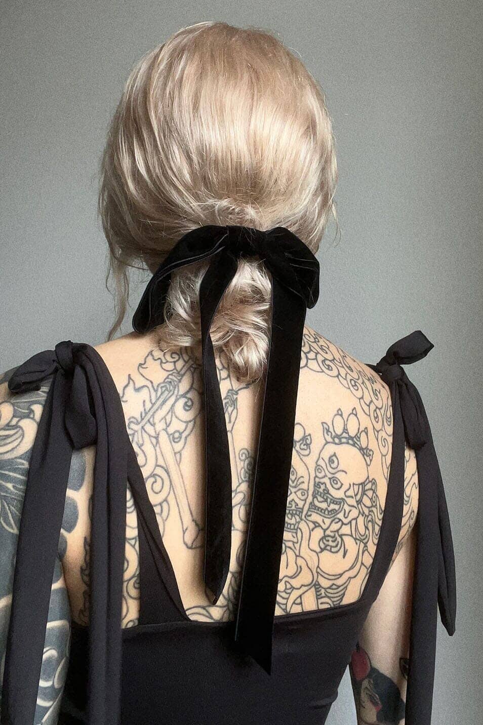 Black Velvet Bow Hair Band - Love Too True