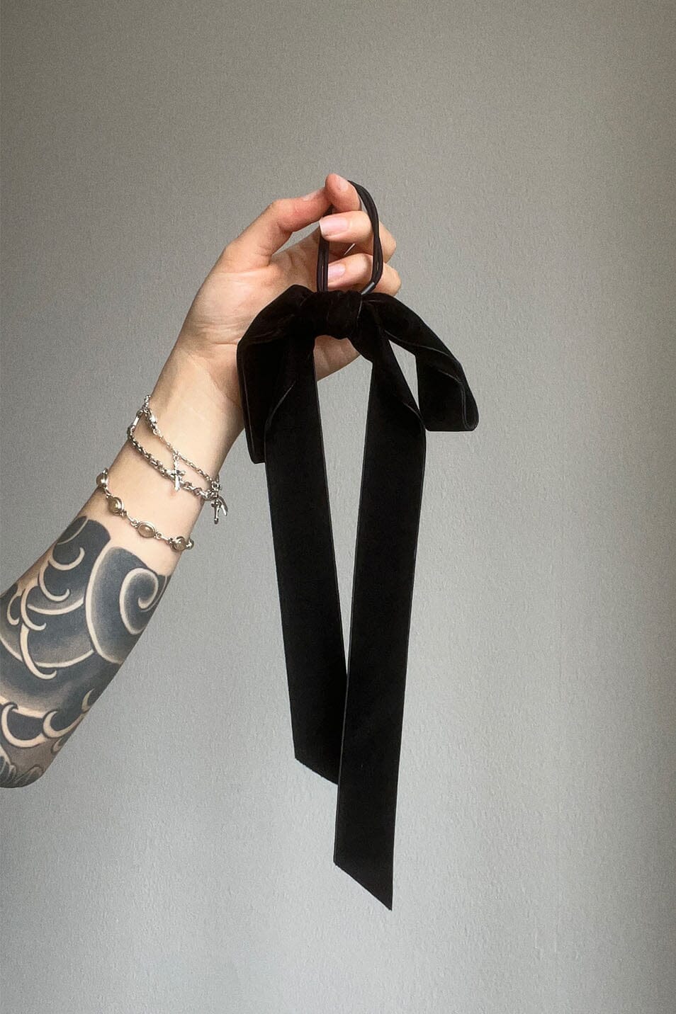 Black Velvet Bow Hair Band - Love Too True