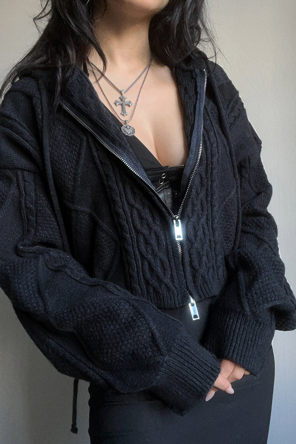 Cady Cable Knit Hoodie