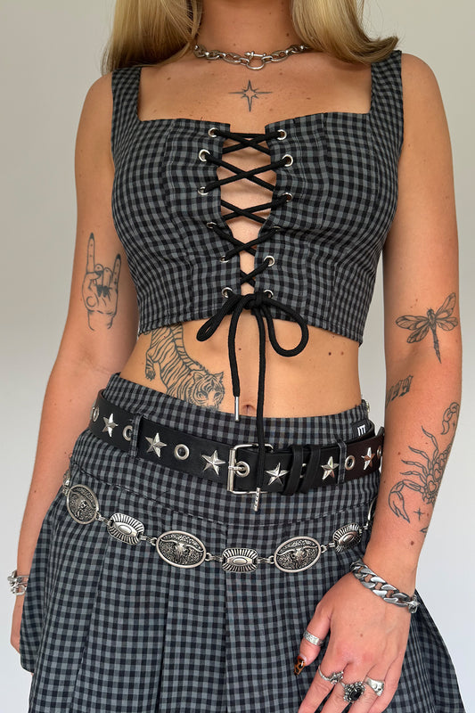 Gingham Alice Top