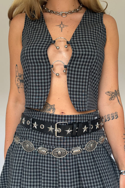 Gingham Rebel Waistcoat