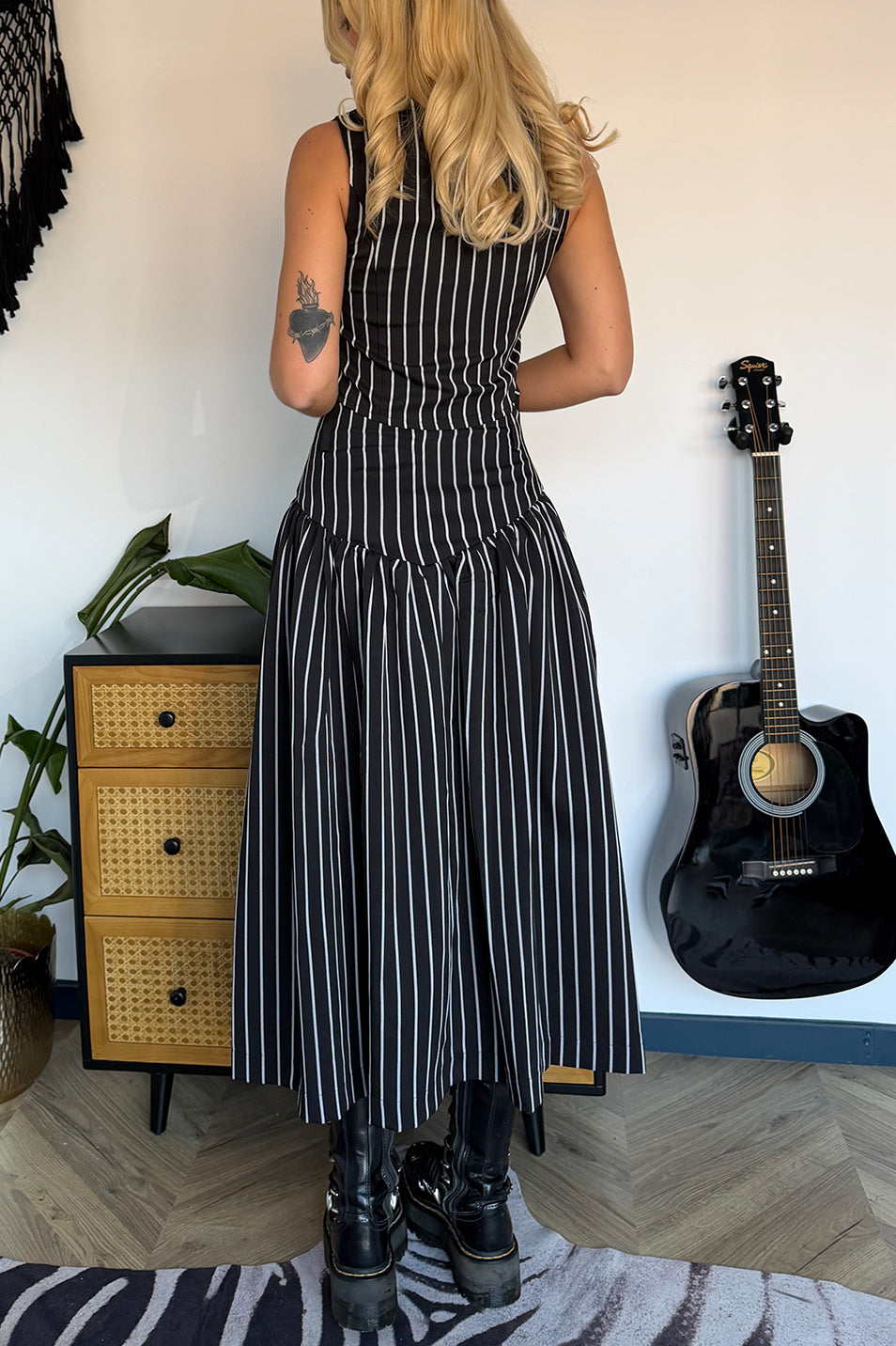 Pinstripe Bury Me Skirt