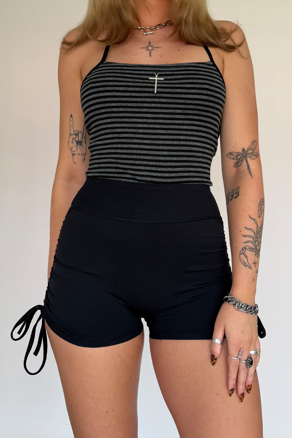 Ruched Mini Shorts