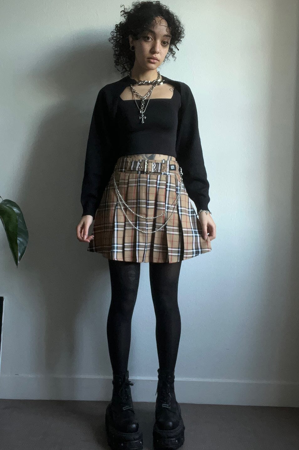 Ashley Buckle Pleated Skirt – Love Too True