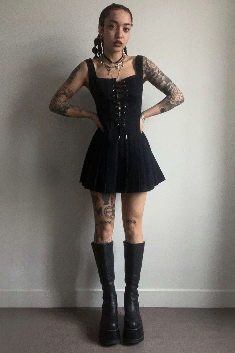 Kyri Tennis Dress - Black