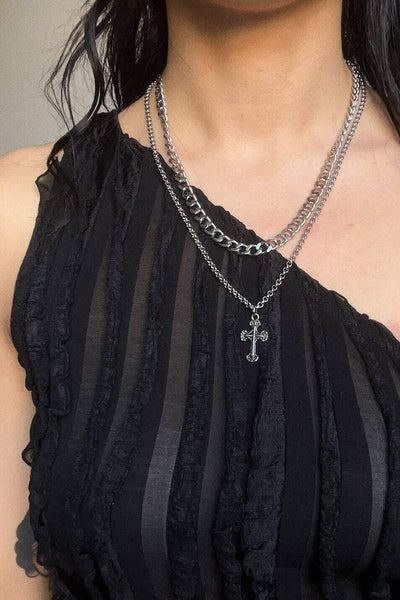 Cross my Heart Chain Necklace - Love Too True